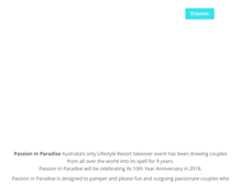 Tablet Screenshot of passioninparadise.com.au